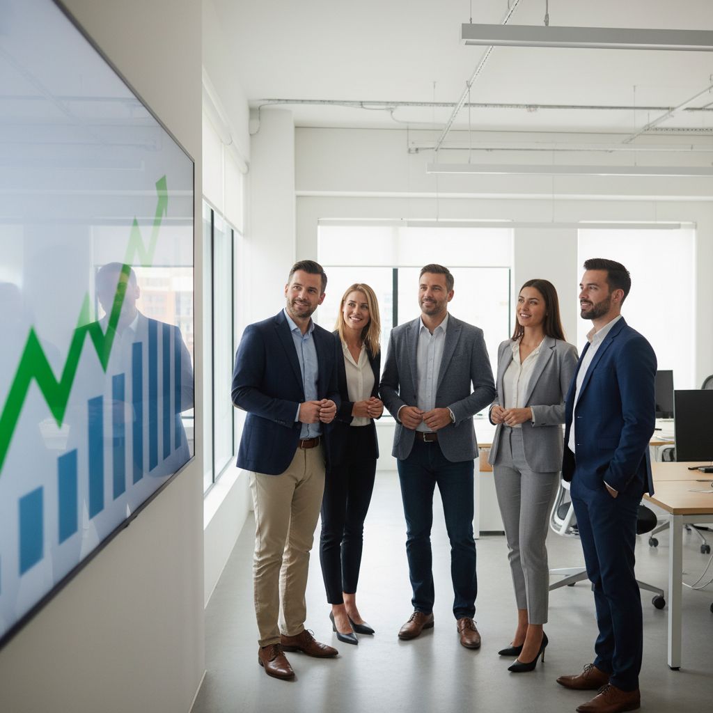 Graphique abstrait montrant la croissance des investissements dans les marchés du carbone, avec des flèches vertes pointant vers le haut.