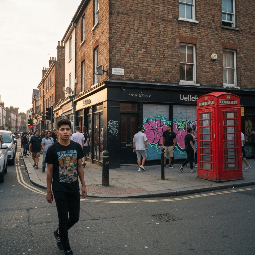 A photorealistic image of a kitchen table with a 1-liter glass bottle of soda next to a pile of 24 sugar cubes, dramatic lighting to emphasize the quantity.