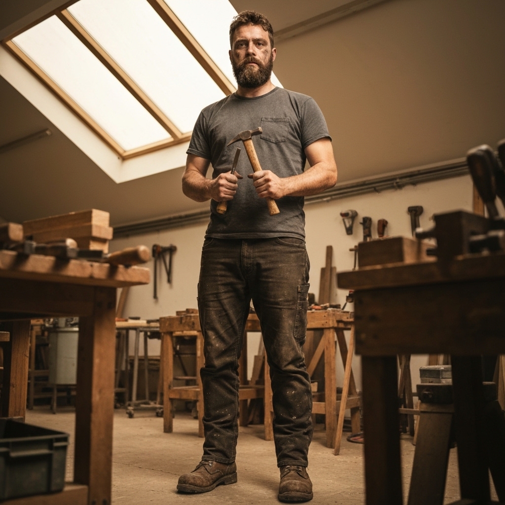 Close up of a professional contractor holding thermal imaging camera showing heat loss on a house wall