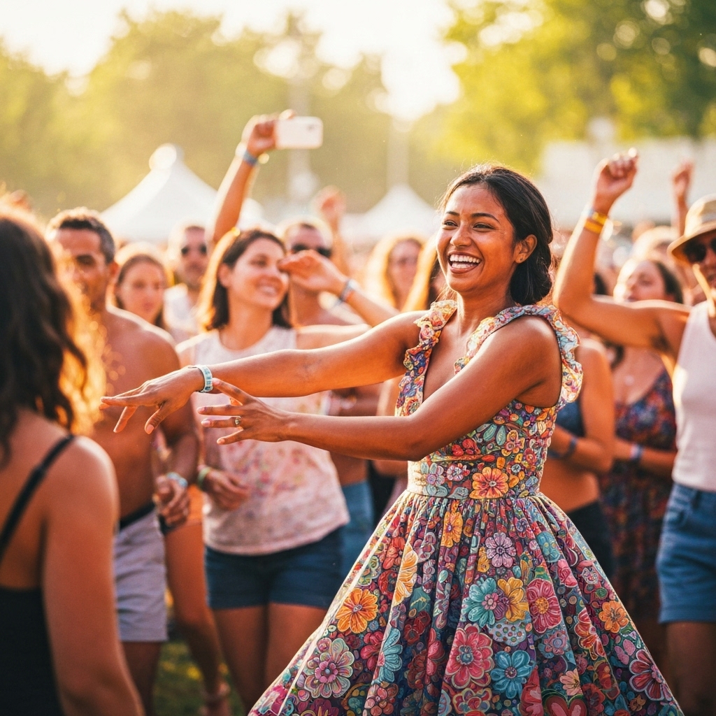 Close up of a Grano Maté glass bottle with condensation references showing freshness at a music festival Close up of a Grano Maté glass bottle with condensation references showing freshness at a music festival