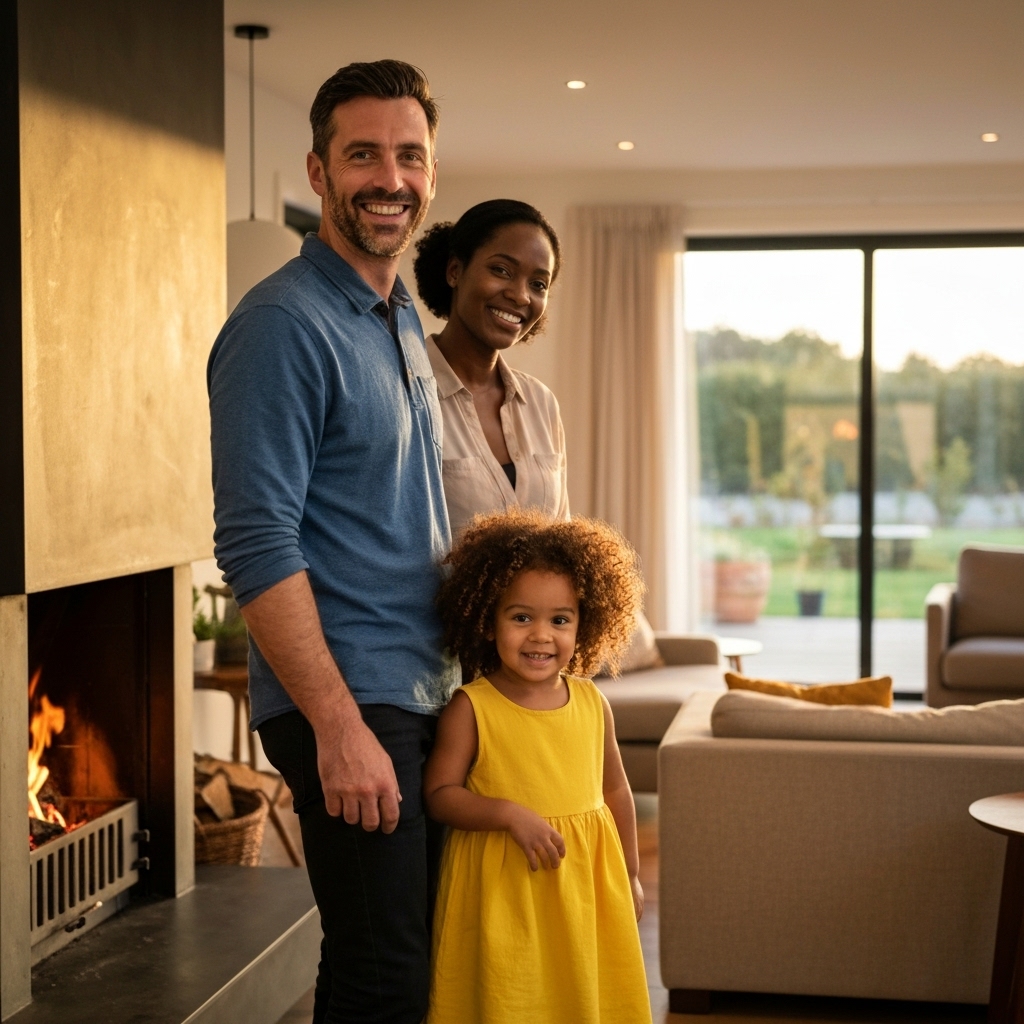 Happy family walking in a vineyard near Chexbres lake Geneva background sunset golden hour photography style