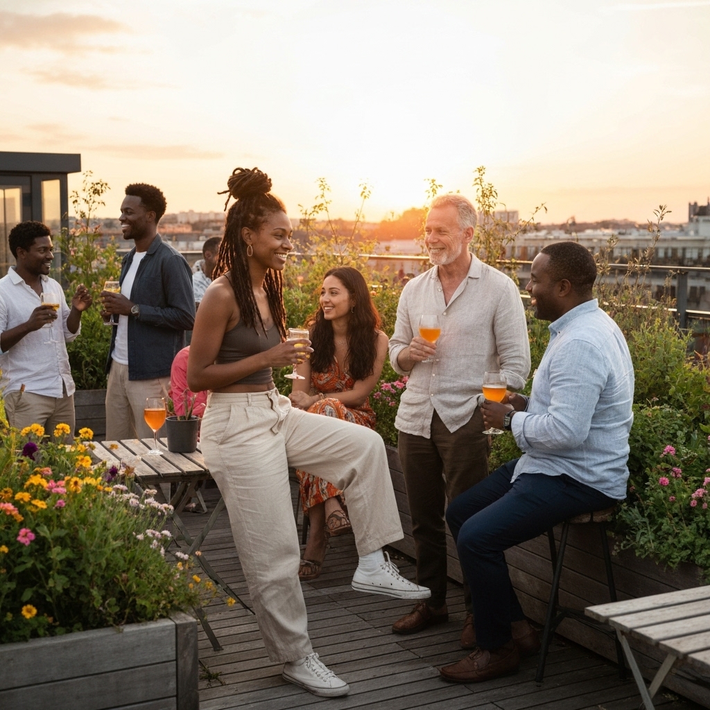 Equipe d'une agence web en réunion stratégique analysant des maquettes sur un écran pour un client centre commercial