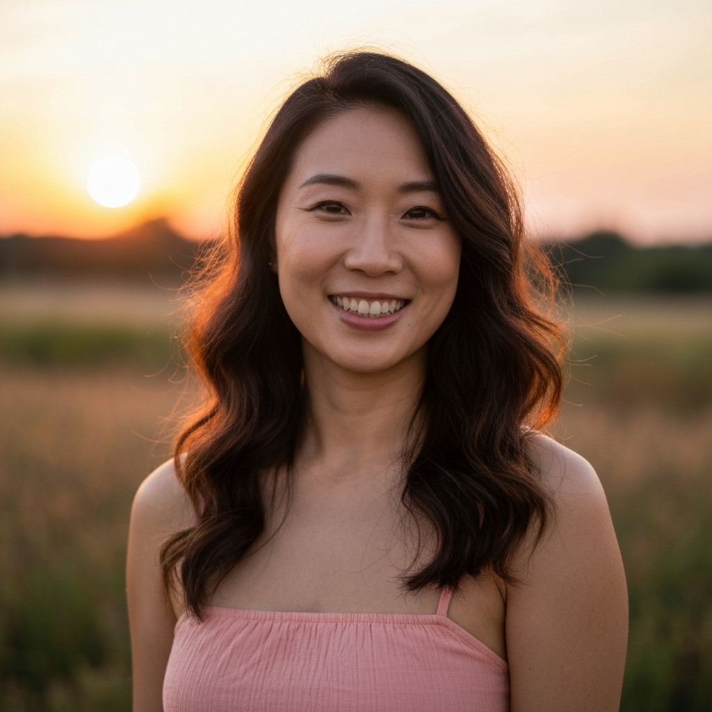 Femme marchant sur une plage californienne au coucher du soleil portant une robe maxi fluide style bohème