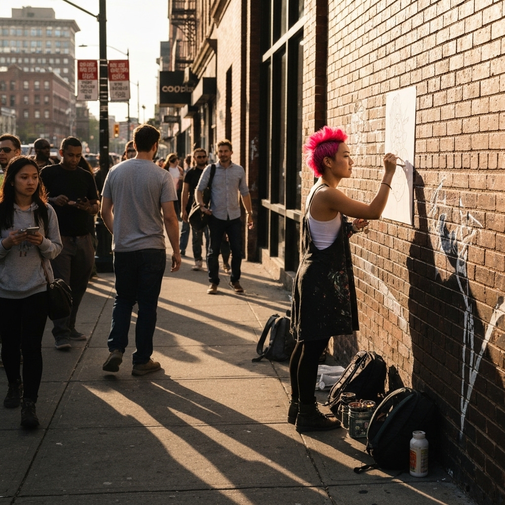 Marketing team reviewing printed promotional photos from a video shoot in a modern office in Lausanne