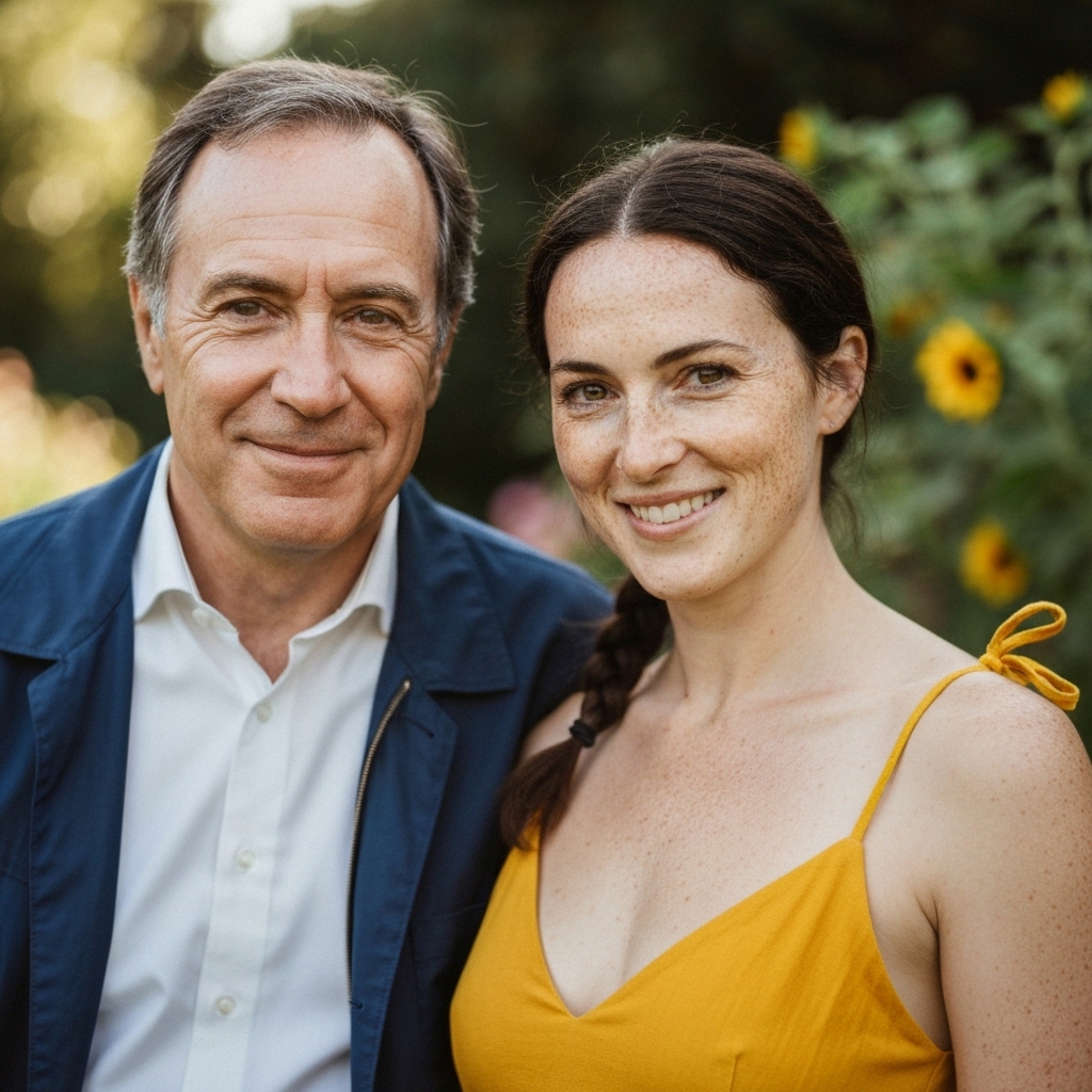 Close up of beer glasses and a pizza on a wooden table in a pub