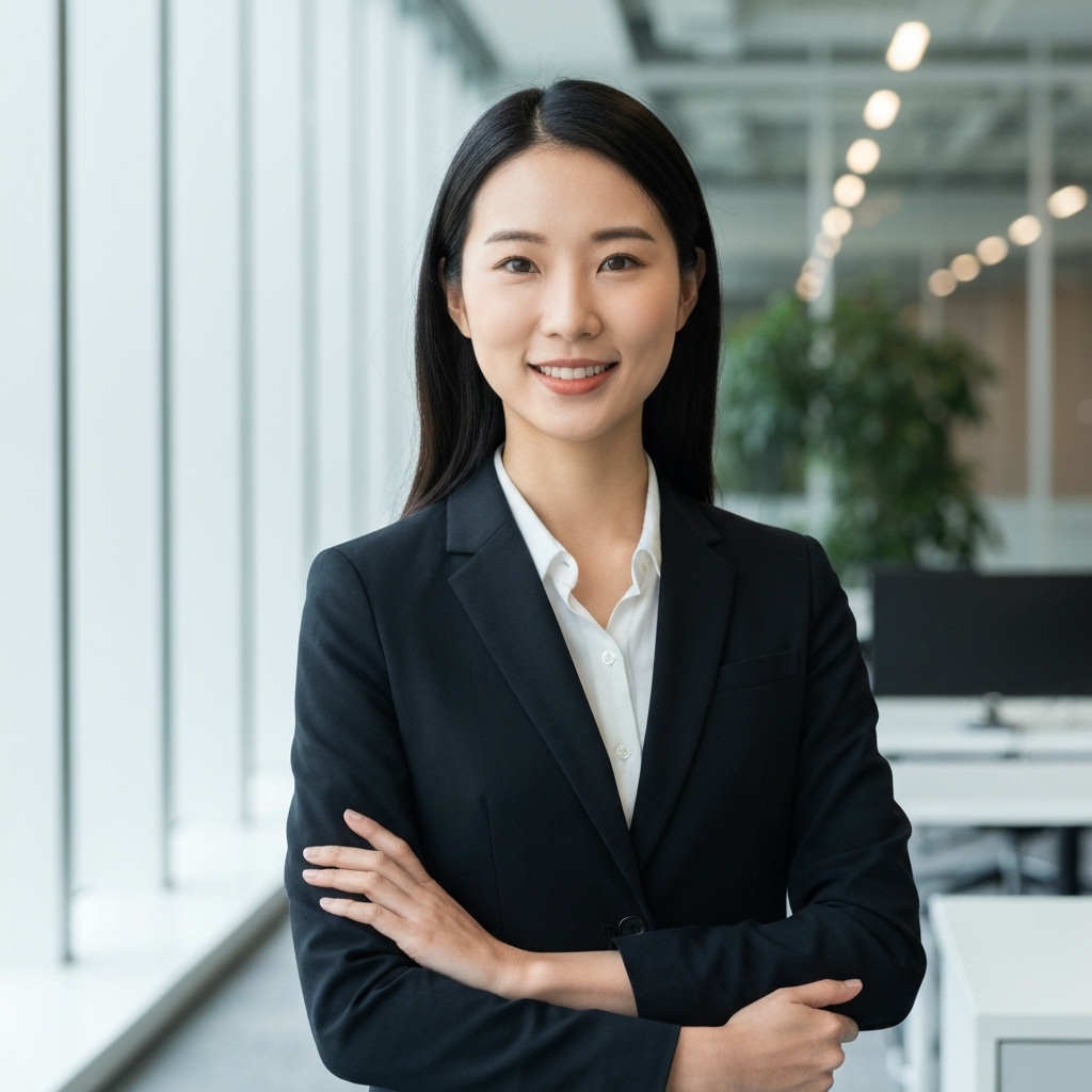 Futuristic digital workspace showing data analytics and automation tools in a Swiss minimalist office setting