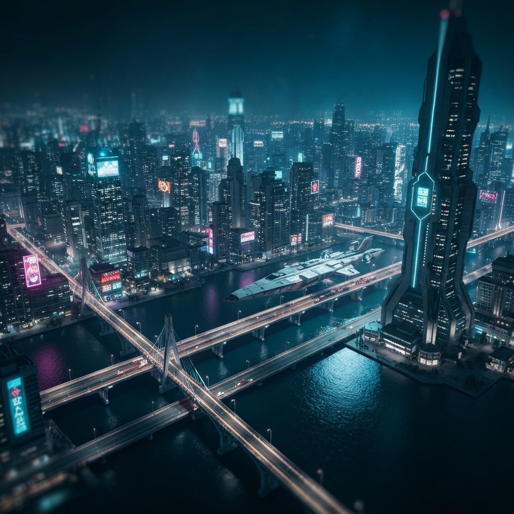 Futuristic digital interface showing AI sorting through thousands of keywords and grouping them into clusters