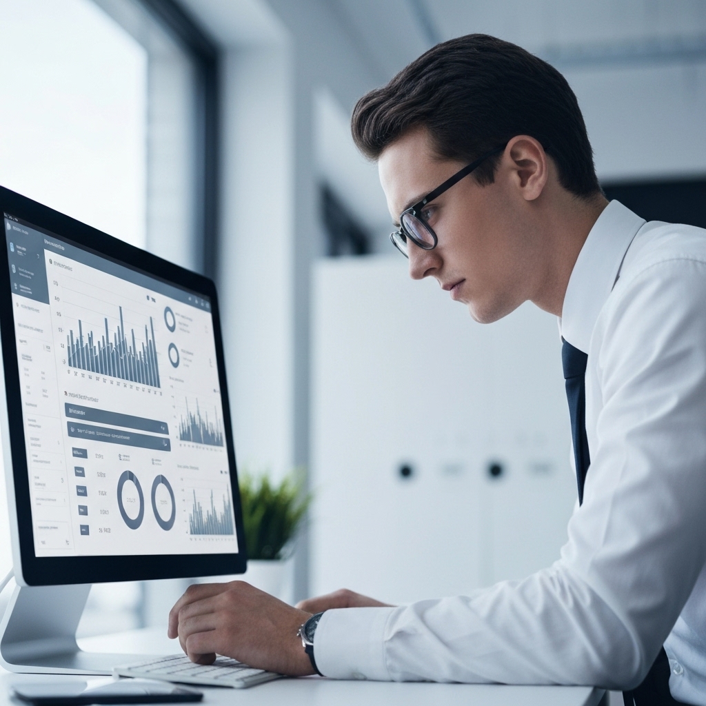 Data analytics dashboard showing customer segmentation and AI predictions for a retail store