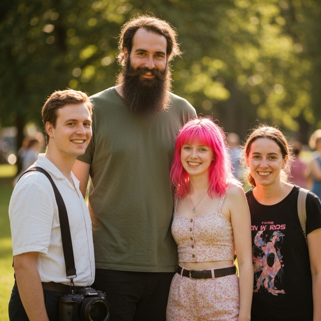 A frustrated musician looking at a smartphone screen with a broken link error message while holding a guitar