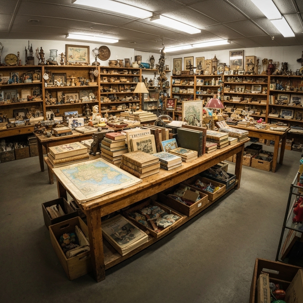 Atmospheric interior of a western style bar with vintage decor and warm lighting