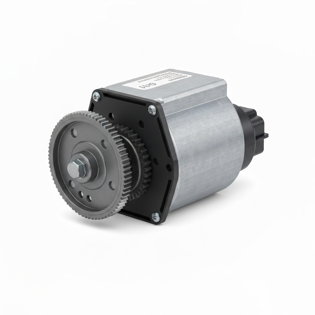 Moteur tubulaire de store banne démonté montrant le condensateur et les bagues d'adaptation