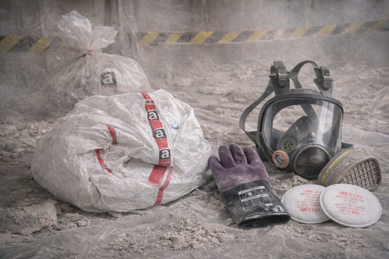 Eléments de protection contre l'amiante