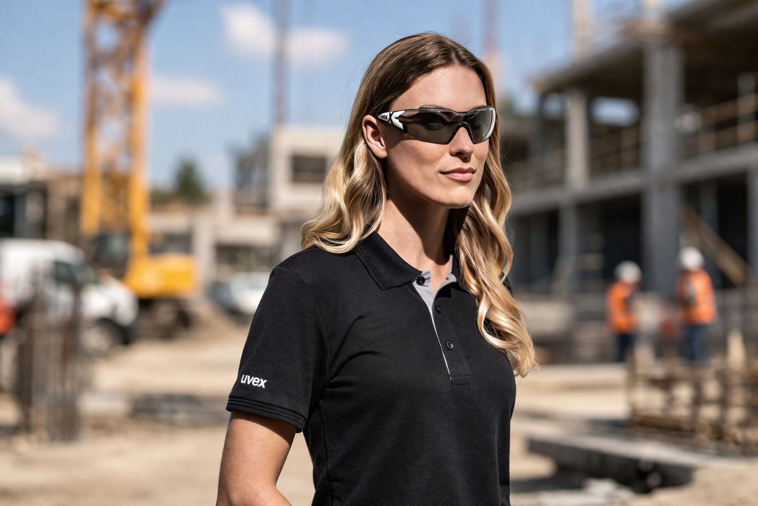 Femmes portant des lunettes solaires de protection UV400 anti-buée et anti-rayures UVEX PHEOS CX2