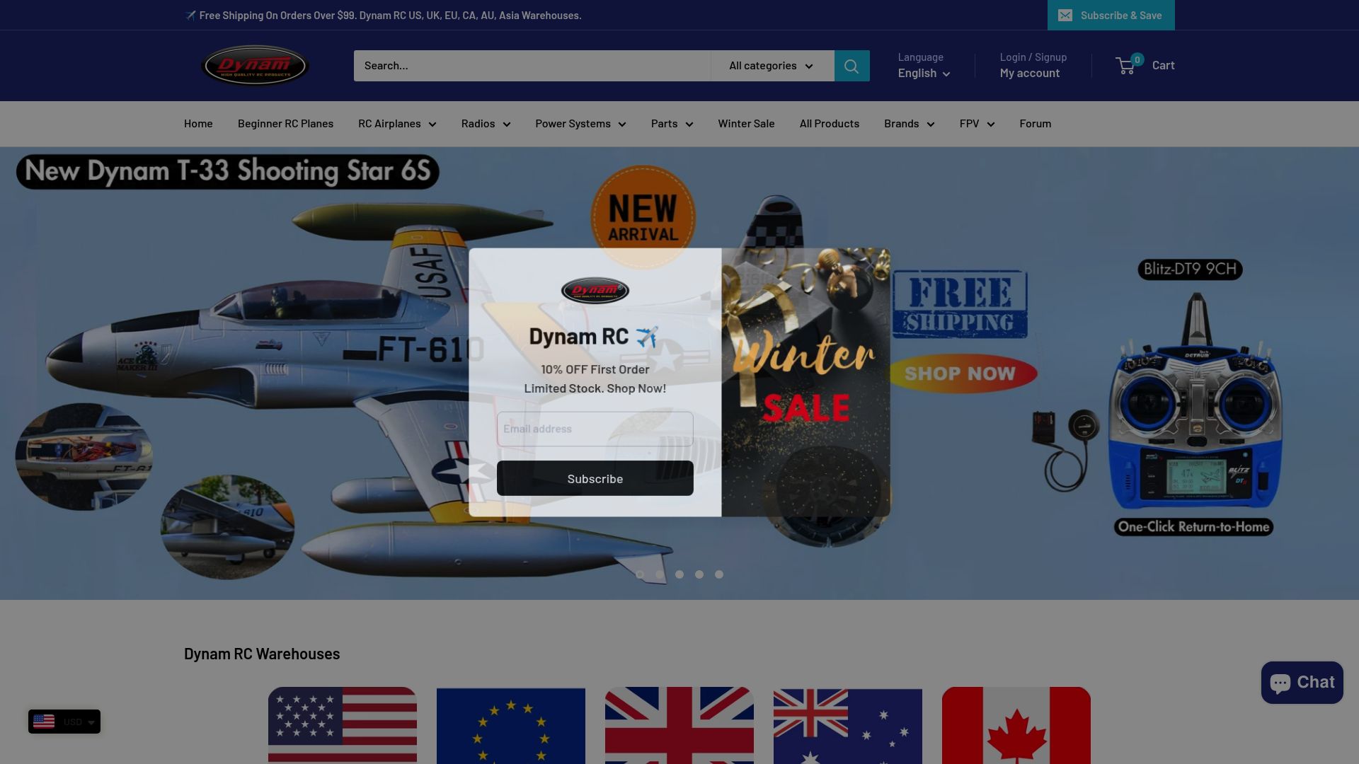 Screenshot of www.dynamrc.com