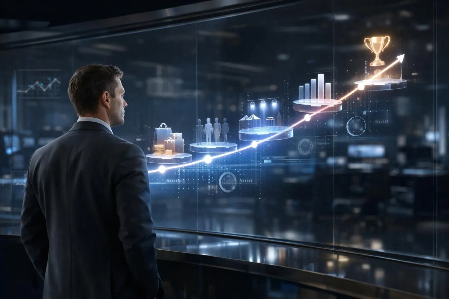 Guide futuriste: Coût organisation événement promotionnel 2026. Visualisation néon des étapes budgétaires et planification.