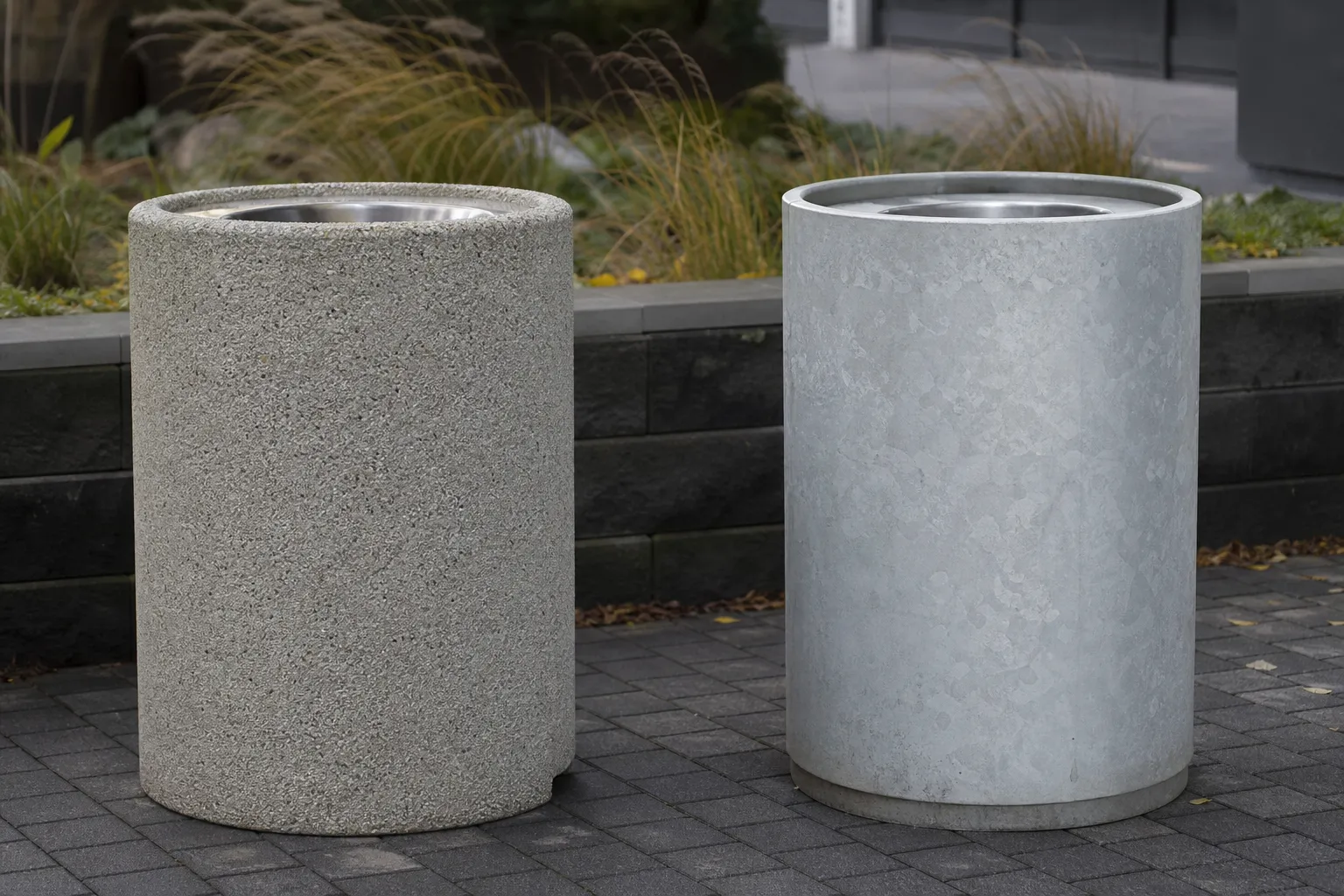 poubelle urbaine béton vs acier galvanisé - Poubelles urbaines, Choix béton ou acier galvanisé en 2026