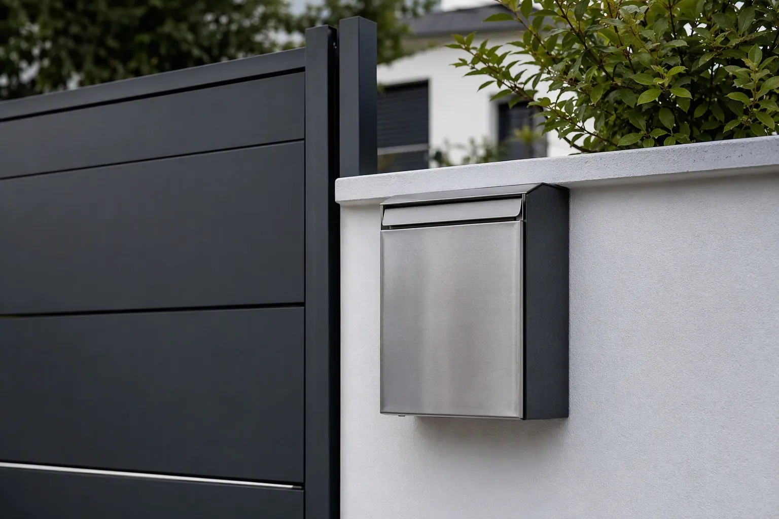 boîte aux lettres inox ou anthracite - Inox ou anthracite, quel look pour votre boîte aux lettres ?