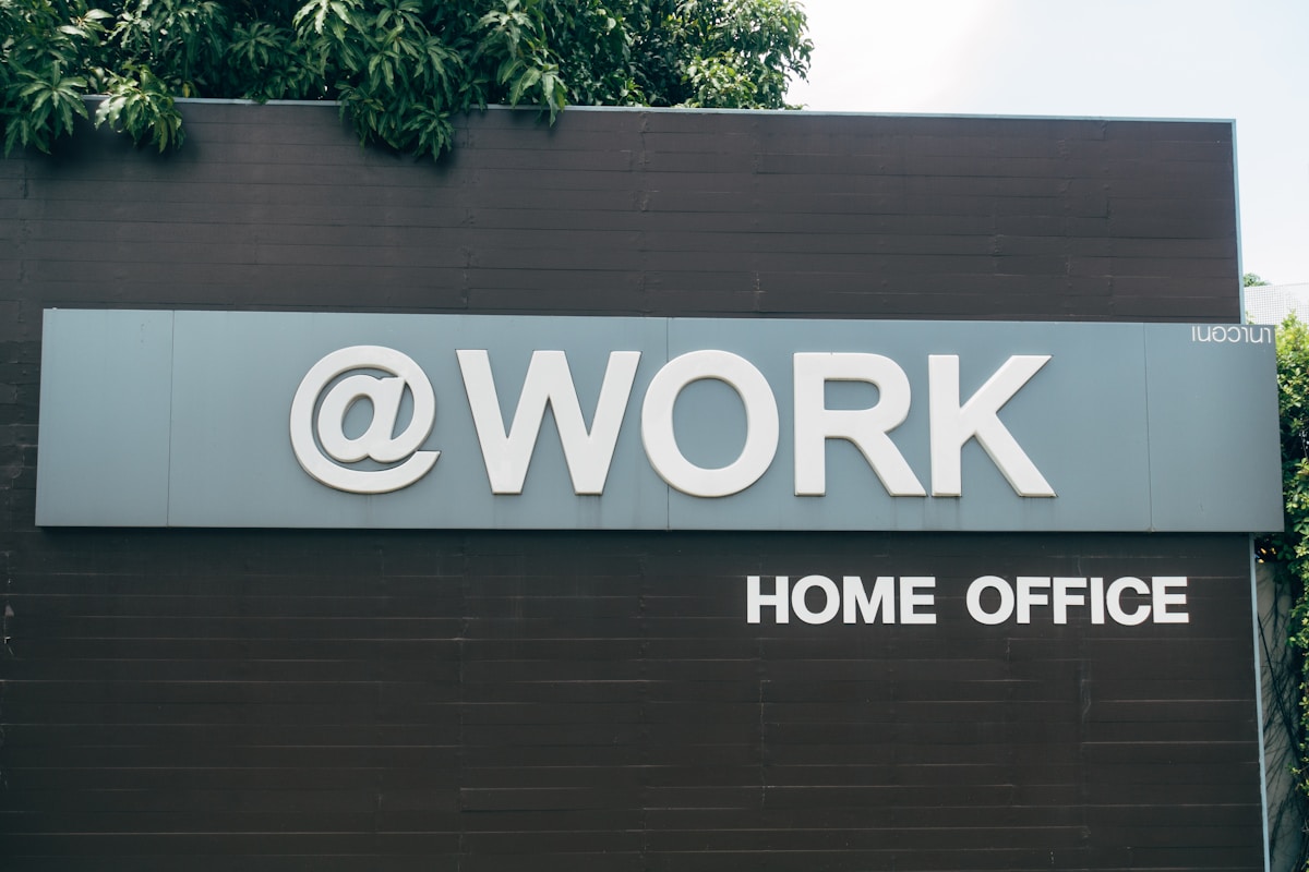 a sign on the side of a building