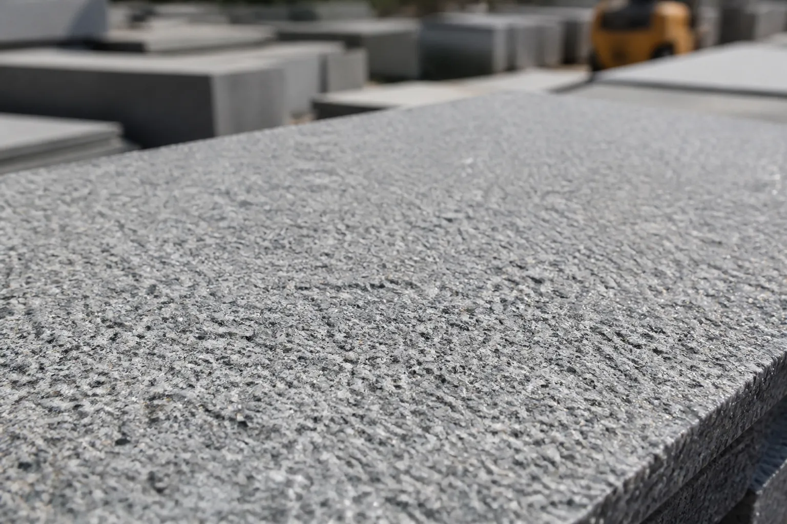 Texture de surface en granit gris avec des motifs irréguliers.