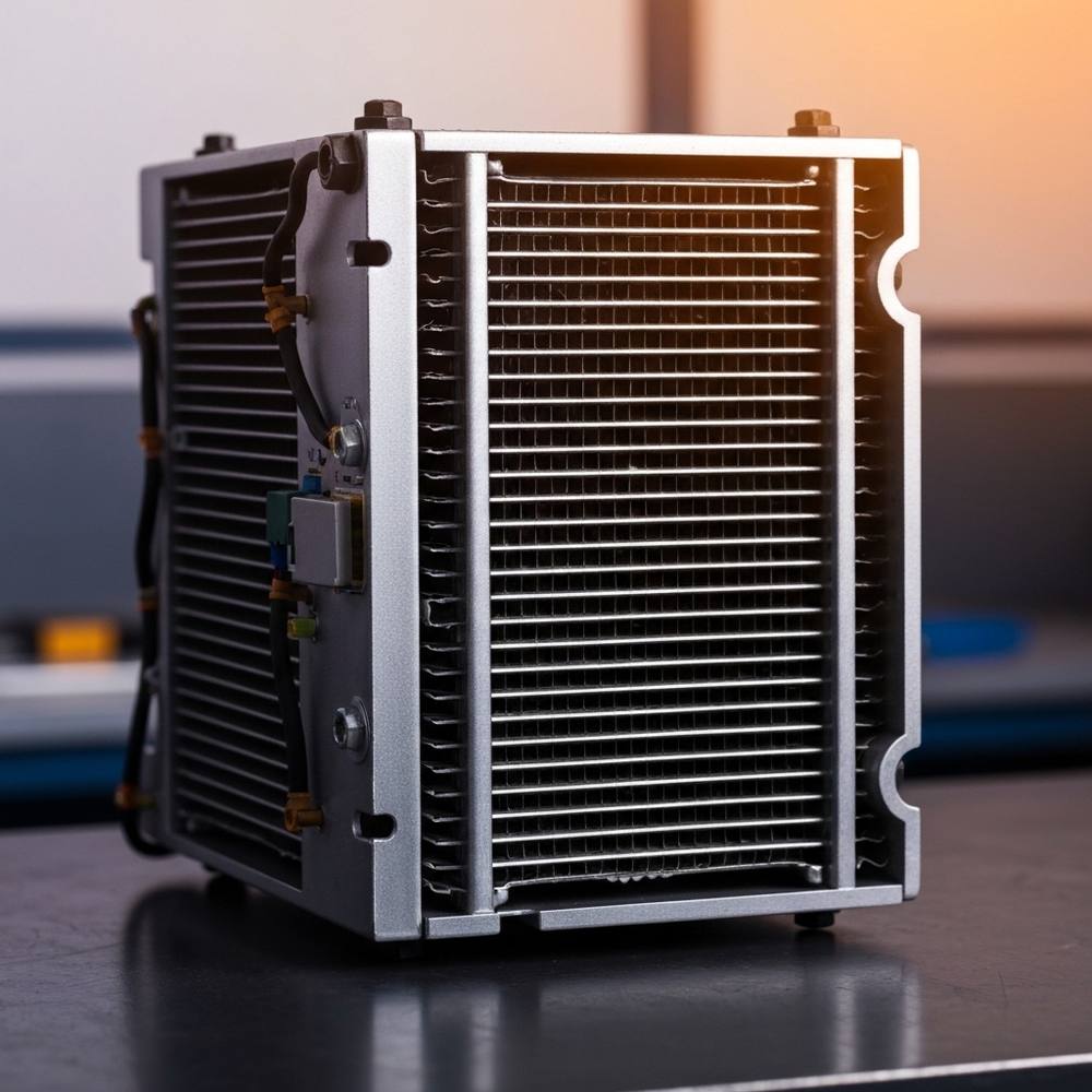 Schéma 3D stylisé d'une maison en coupe, montrant clairement le parcours de l'air dans un système double flux, avec un focus visuel sur l'échangeur thermique.
