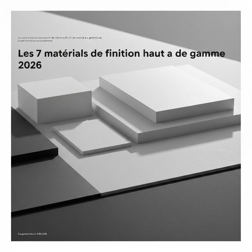 Les 7 matériaux de finition haut de gamme à choisir en 2026