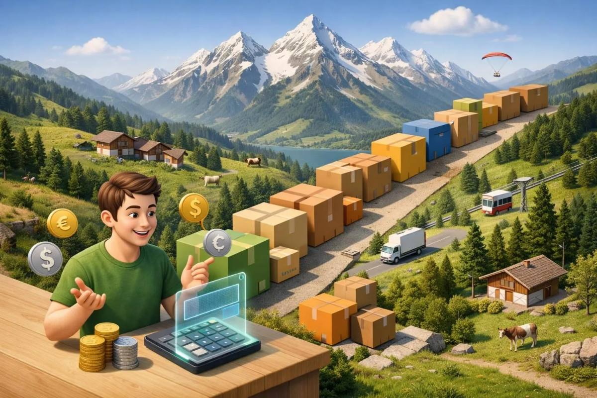 Déménagement international Suisse tarifs 2026 décryptés