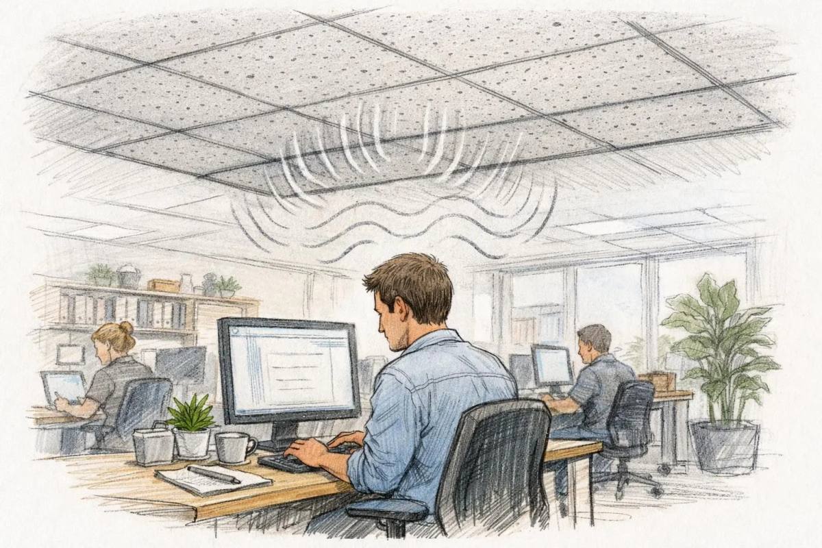 Faux-plafonds acoustiques bureaux pour transformer vos espaces de travail