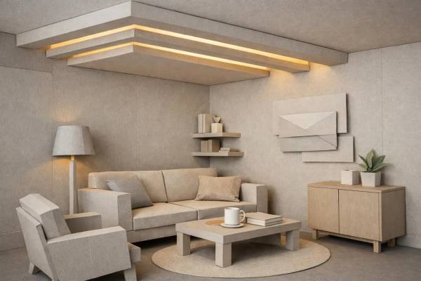 Faux plafonds design intégration lumière LED transforment vos espaces