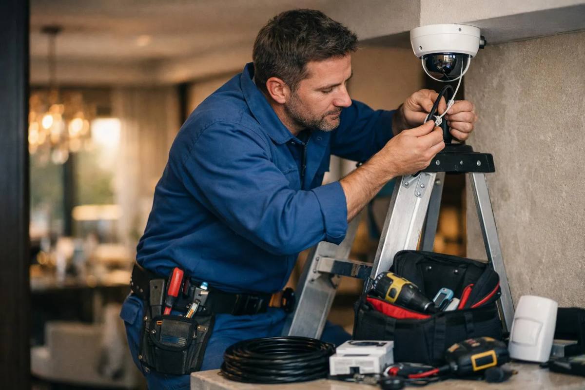 Comment réussir l'installation équipements sécurité luxe