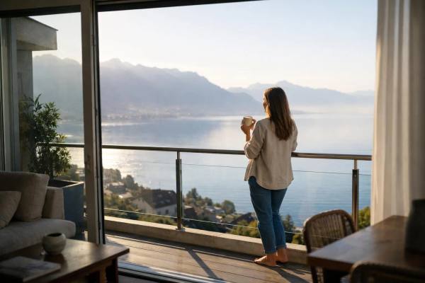 Rénovation d'appartement avec vue sur le lac Léman