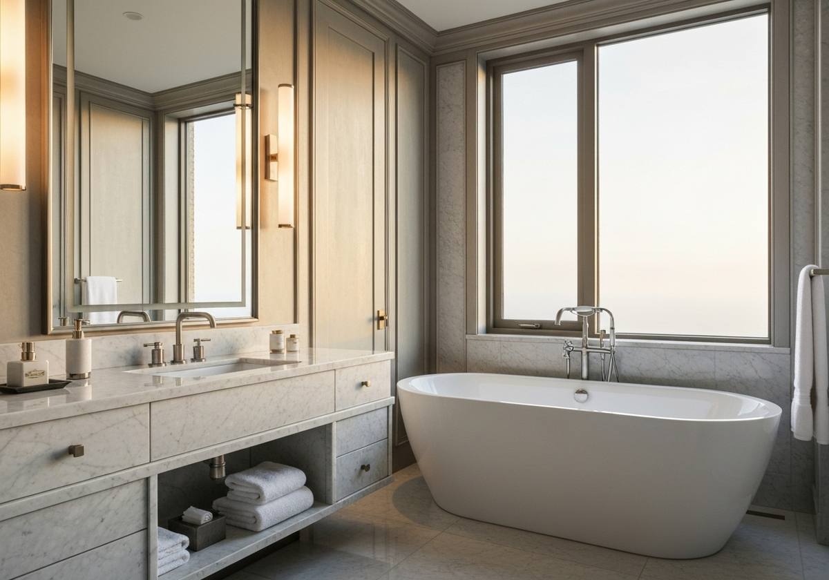 coût moyen rénovation salle de bain luxe: 3 étapes clés